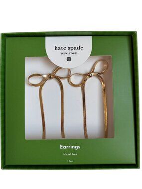Kate Spade x Target Bow Drop Earrings (Gold)